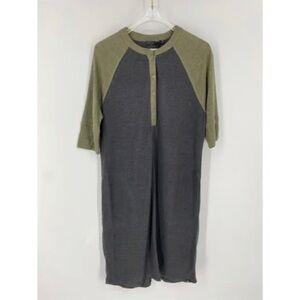 Prana Cozy Up Colorblock Knit Henley Dress